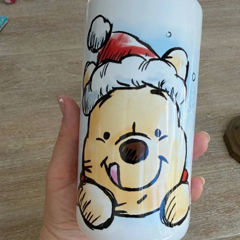 Disney Winnie the Pooh Christmas Soap Dispenser with black pump